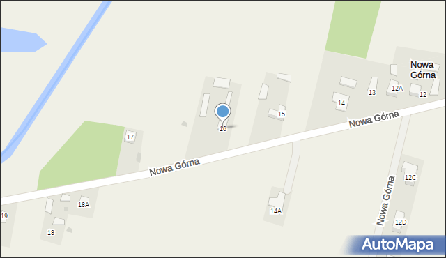 Nowa Górna, Nowa Górna, 16, mapa Nowa Górna