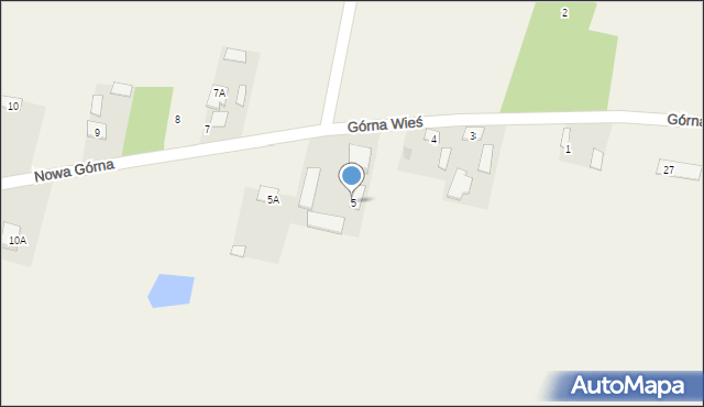 Nowa Górna, Nowa Górna, 5, mapa Nowa Górna