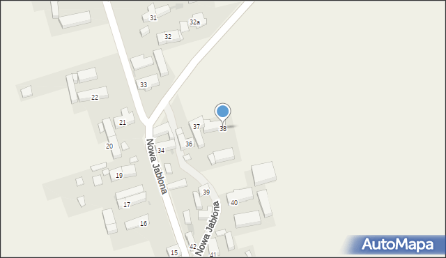 Nowa Jabłona, Nowa Jabłona, 38, mapa Nowa Jabłona