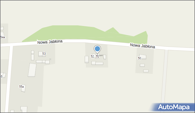 Nowa Jabłona, Nowa Jabłona, 51, mapa Nowa Jabłona