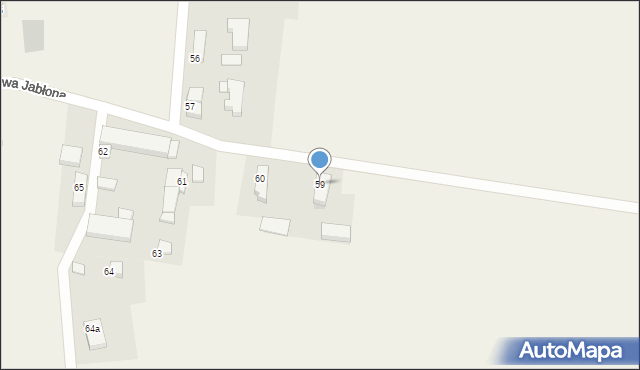 Nowa Jabłona, Nowa Jabłona, 59, mapa Nowa Jabłona