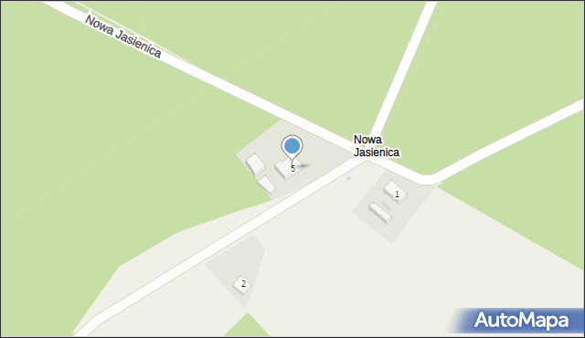 Nowa Jasienica, Nowa Jasienica, 5, mapa Nowa Jasienica