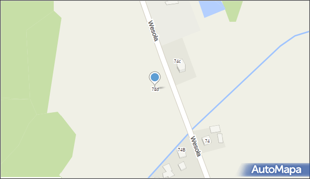 Nowa Jastrząbka, Nowa Jastrząbka, 74d, mapa Nowa Jastrząbka