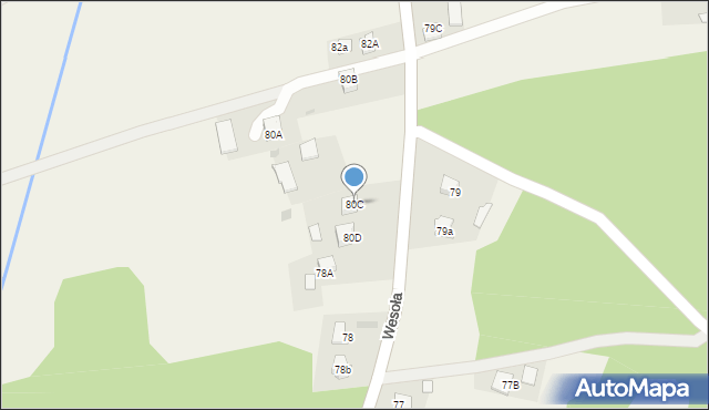 Nowa Jastrząbka, Nowa Jastrząbka, 80C, mapa Nowa Jastrząbka