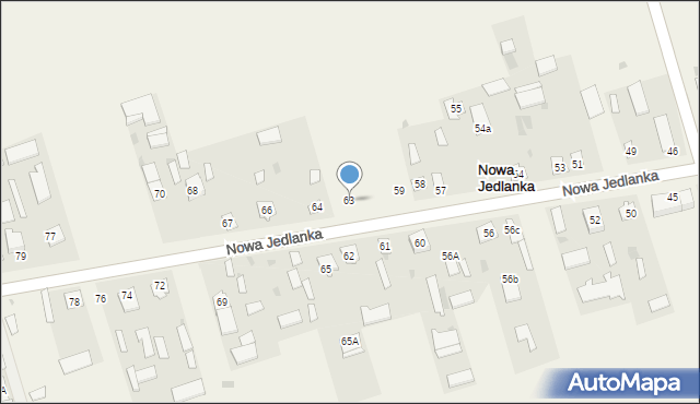 Nowa Jedlanka, Nowa Jedlanka, 63, mapa Nowa Jedlanka