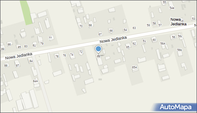 Nowa Jedlanka, Nowa Jedlanka, 69, mapa Nowa Jedlanka