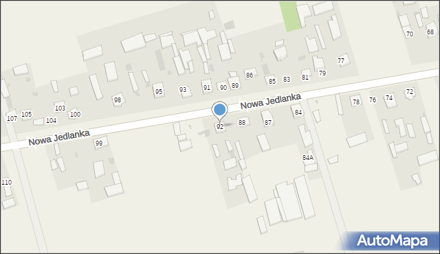 Nowa Jedlanka, Nowa Jedlanka, 92, mapa Nowa Jedlanka