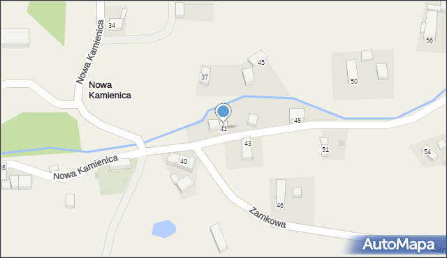 Nowa Kamienica, Nowa Kamienica, 41, mapa Nowa Kamienica