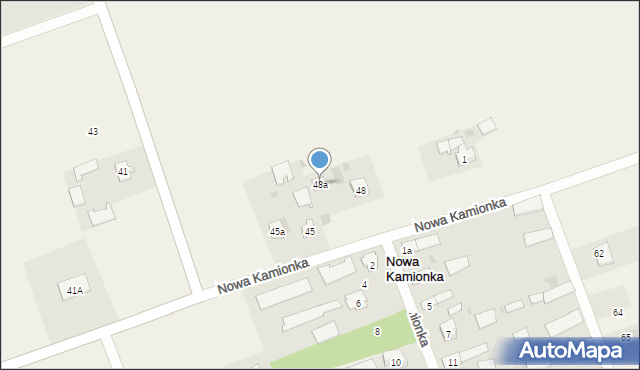 Nowa Kamionka, Nowa Kamionka, 48a, mapa Nowa Kamionka