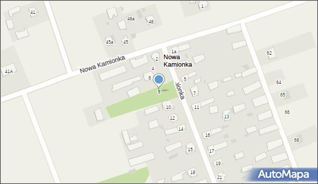 Nowa Kamionka, Nowa Kamionka, 8, mapa Nowa Kamionka