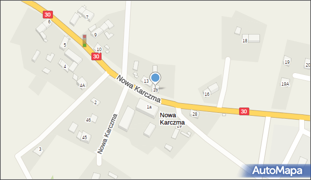 Nowa Karczma, Nowa Karczma, 1b, mapa Nowa Karczma