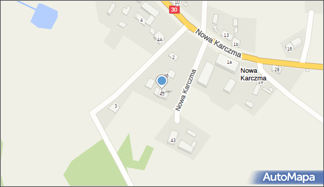 Nowa Karczma, Nowa Karczma, 45, mapa Nowa Karczma