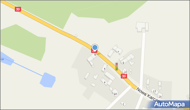 Nowa Karczma, Nowa Karczma, 6, mapa Nowa Karczma