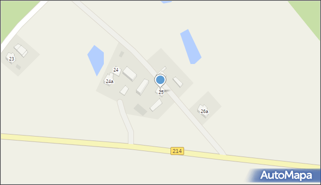 Nowa Kiszewa, Nowa Kiszewa, 25, mapa Nowa Kiszewa