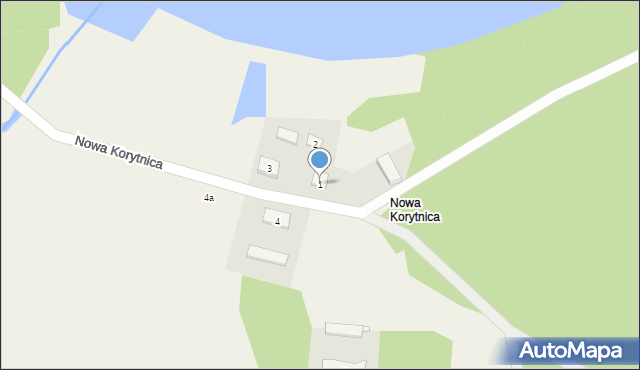 Nowa Korytnica, Nowa Korytnica, 1, mapa Nowa Korytnica