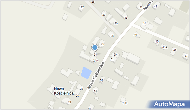 Nowa Kościelnica, Nowa Kościelnica, 24, mapa Nowa Kościelnica