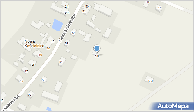 Nowa Kościelnica, Nowa Kościelnica, 53b, mapa Nowa Kościelnica