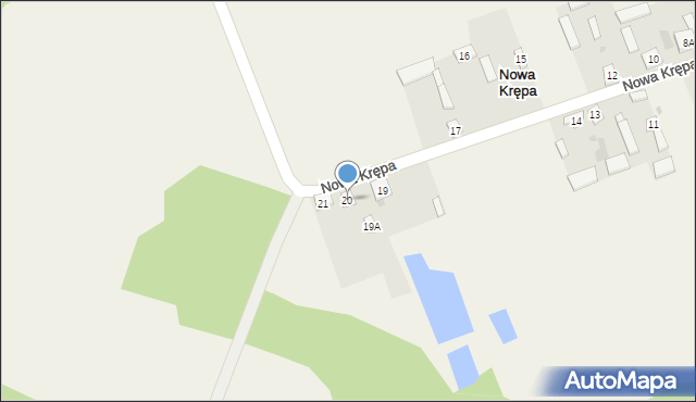 Nowa Krępa, Nowa Krępa, 20, mapa Nowa Krępa