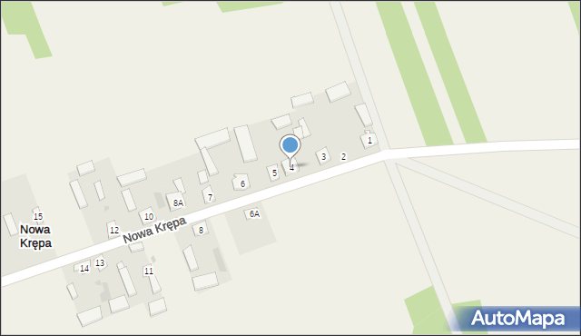 Nowa Krępa, Nowa Krępa, 4, mapa Nowa Krępa