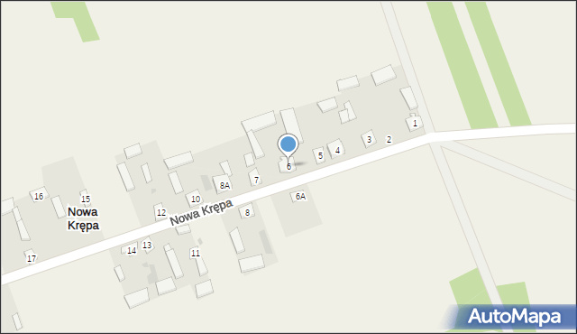 Nowa Krępa, Nowa Krępa, 6, mapa Nowa Krępa