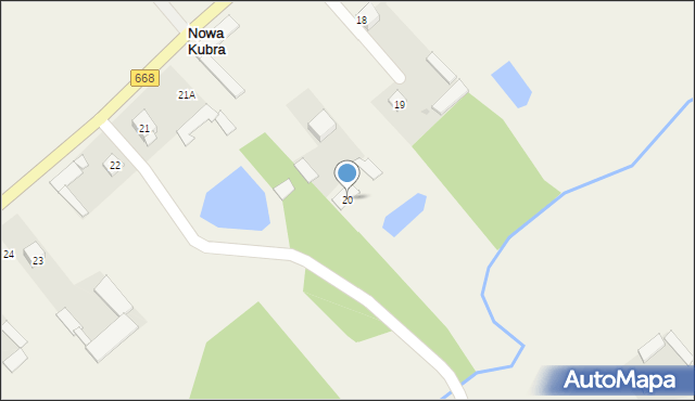 Nowa Kubra, Nowa Kubra, 20, mapa Nowa Kubra