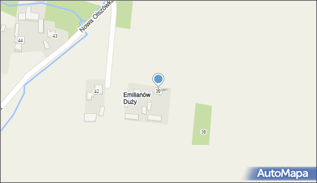Nowa Olszówka, Nowa Olszówka, 39, mapa Nowa Olszówka