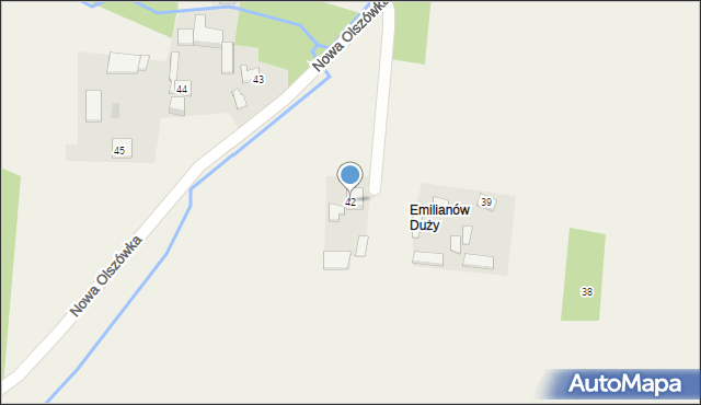 Nowa Olszówka, Nowa Olszówka, 42, mapa Nowa Olszówka