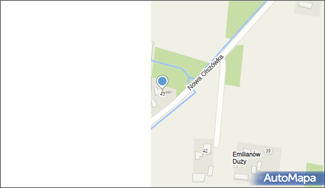Nowa Olszówka, Nowa Olszówka, 43, mapa Nowa Olszówka