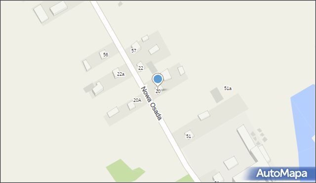 Nowa Osada, Nowa Osada, 20, mapa Nowa Osada