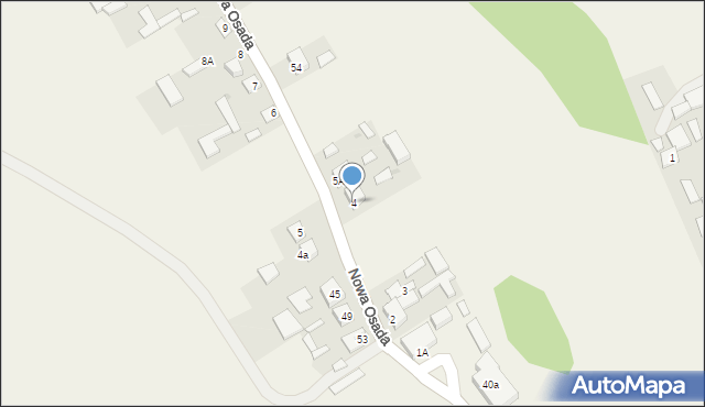 Nowa Osada, Nowa Osada, 4, mapa Nowa Osada