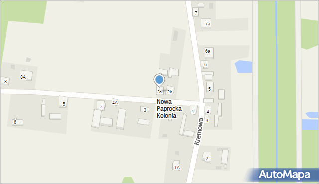 Nowa Paprocka Kolonia, Nowa Paprocka Kolonia, 2a, mapa Nowa Paprocka Kolonia