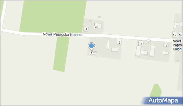Nowa Paprocka Kolonia, Nowa Paprocka Kolonia, 6, mapa Nowa Paprocka Kolonia