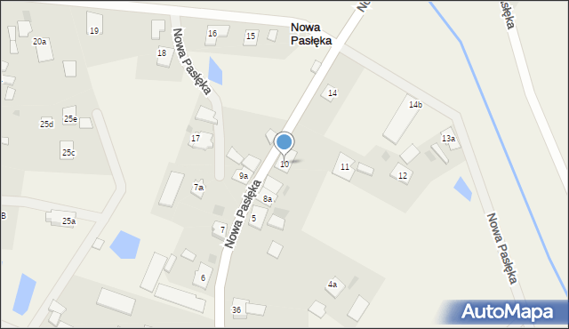 Nowa Pasłęka, Nowa Pasłęka, 10, mapa Nowa Pasłęka