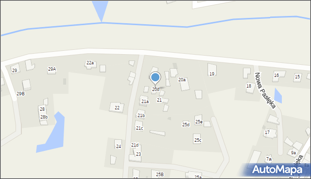 Nowa Pasłęka, Nowa Pasłęka, 20d, mapa Nowa Pasłęka