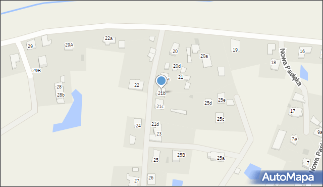 Nowa Pasłęka, Nowa Pasłęka, 21b, mapa Nowa Pasłęka
