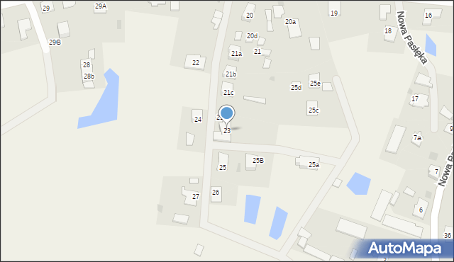Nowa Pasłęka, Nowa Pasłęka, 23, mapa Nowa Pasłęka