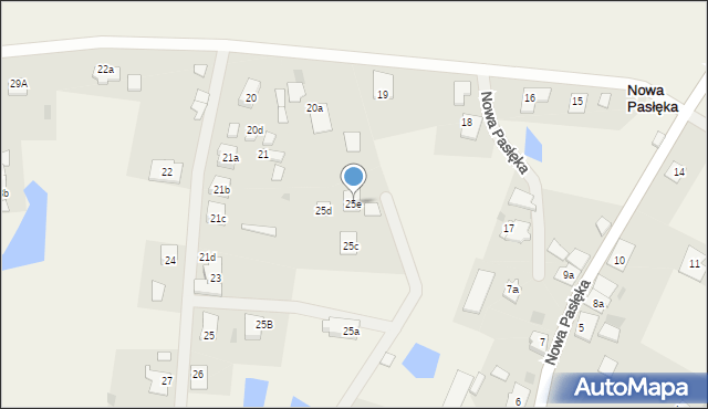 Nowa Pasłęka, Nowa Pasłęka, 25e, mapa Nowa Pasłęka