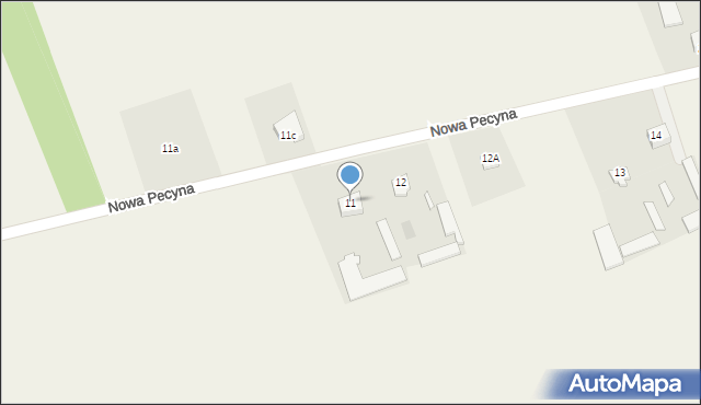 Nowa Pecyna, Nowa Pecyna, 11, mapa Nowa Pecyna