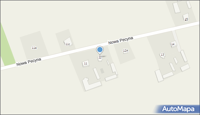 Nowa Pecyna, Nowa Pecyna, 12, mapa Nowa Pecyna