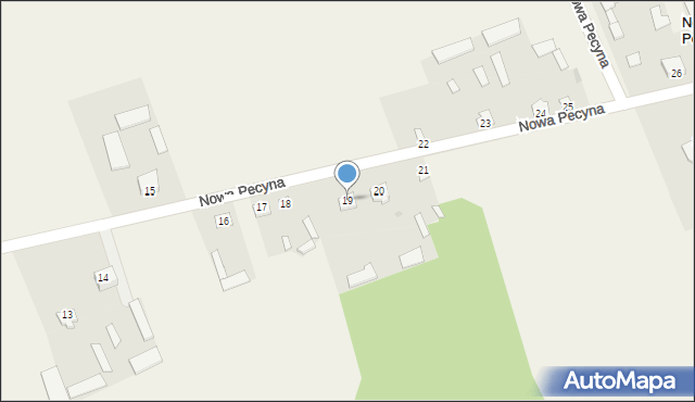 Nowa Pecyna, Nowa Pecyna, 19, mapa Nowa Pecyna