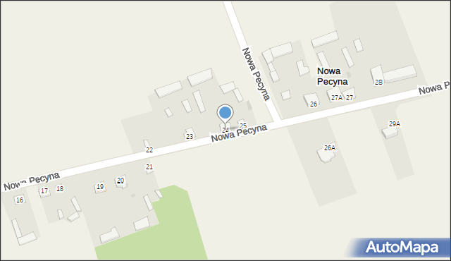 Nowa Pecyna, Nowa Pecyna, 24, mapa Nowa Pecyna