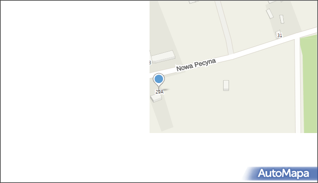 Nowa Pecyna, Nowa Pecyna, 29A, mapa Nowa Pecyna