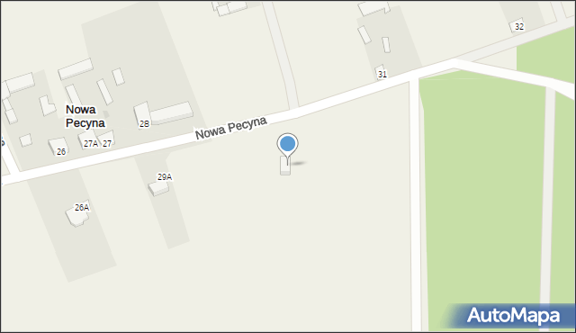 Nowa Pecyna, Nowa Pecyna, 29e, mapa Nowa Pecyna