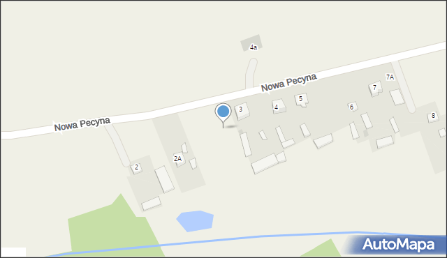 Nowa Pecyna, Nowa Pecyna, 3a, mapa Nowa Pecyna