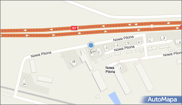 Nowa Pilona, Nowa Pilona, 2a, mapa Nowa Pilona