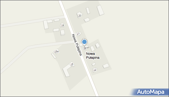 Nowa Pułapina, Nowa Pułapina, 16, mapa Nowa Pułapina