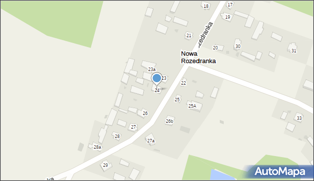 Nowa Rozedranka, Nowa Rozedranka, 24, mapa Nowa Rozedranka