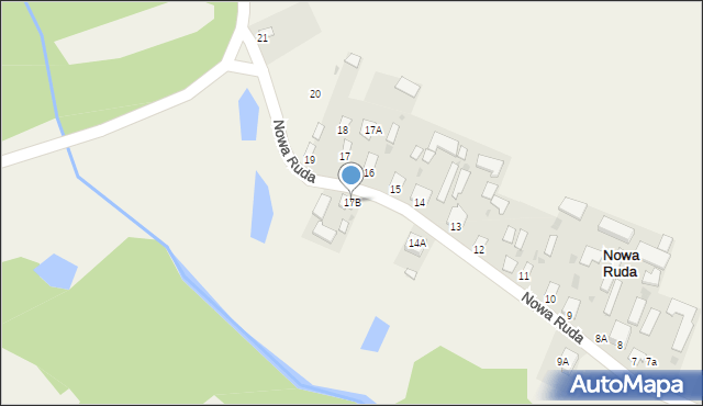 Nowa Ruda, Nowa Ruda, 17B, mapa Nowa Ruda