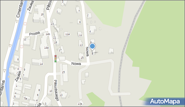 Nowa Ruda, Nowa, 8, mapa Nowa Ruda