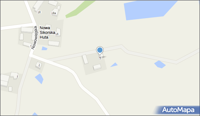 Nowa Sikorska Huta, Nowa Sikorska Huta, 5, mapa Nowa Sikorska Huta